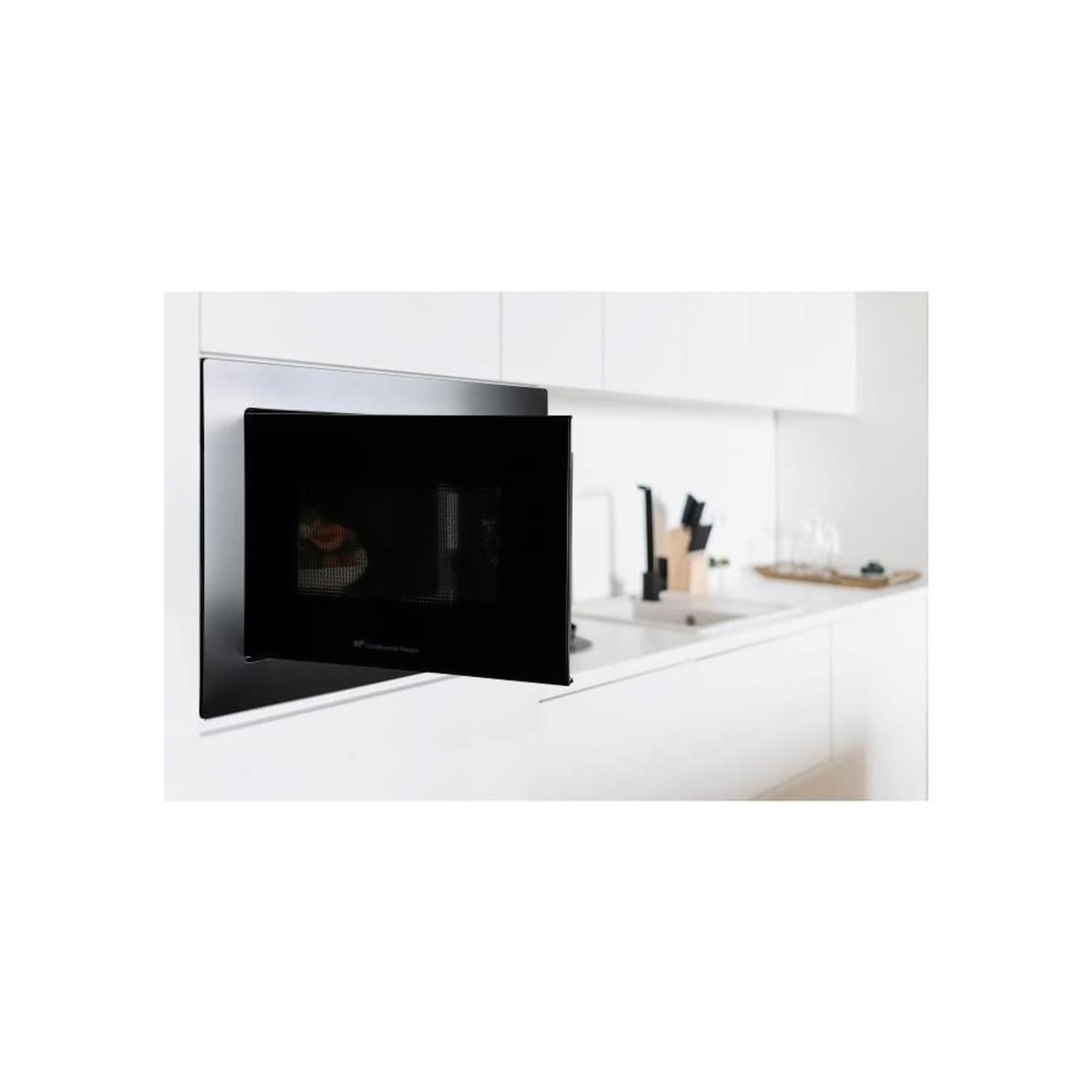 CONTINENTAL EDISON Micro-ondes encastrable - CONTINENTAL EDISON - CEMO20EBM2 - 1280 W - L59,5xH38,5xP35,3 cm - 20L - Noir