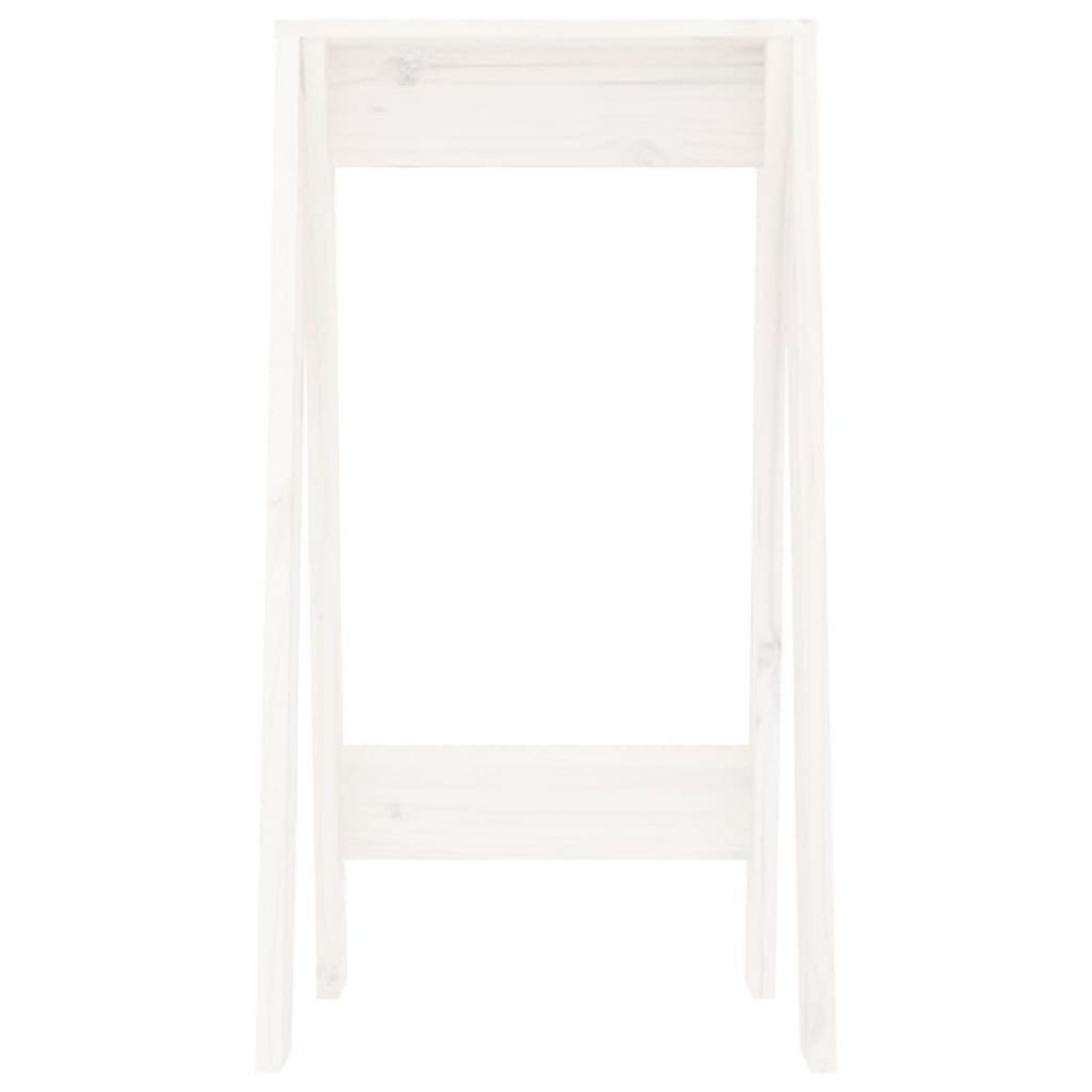 VIDAXL Tabourets lot de 2 blanc 40x40x75 cm bois massif de pin