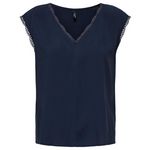 Only T Shirt  Femme Only Selina. Coloris disponibles : Bleu