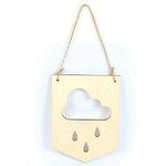 Graine créative Suspension fanion en bois 20 x 15 cm - Nuage