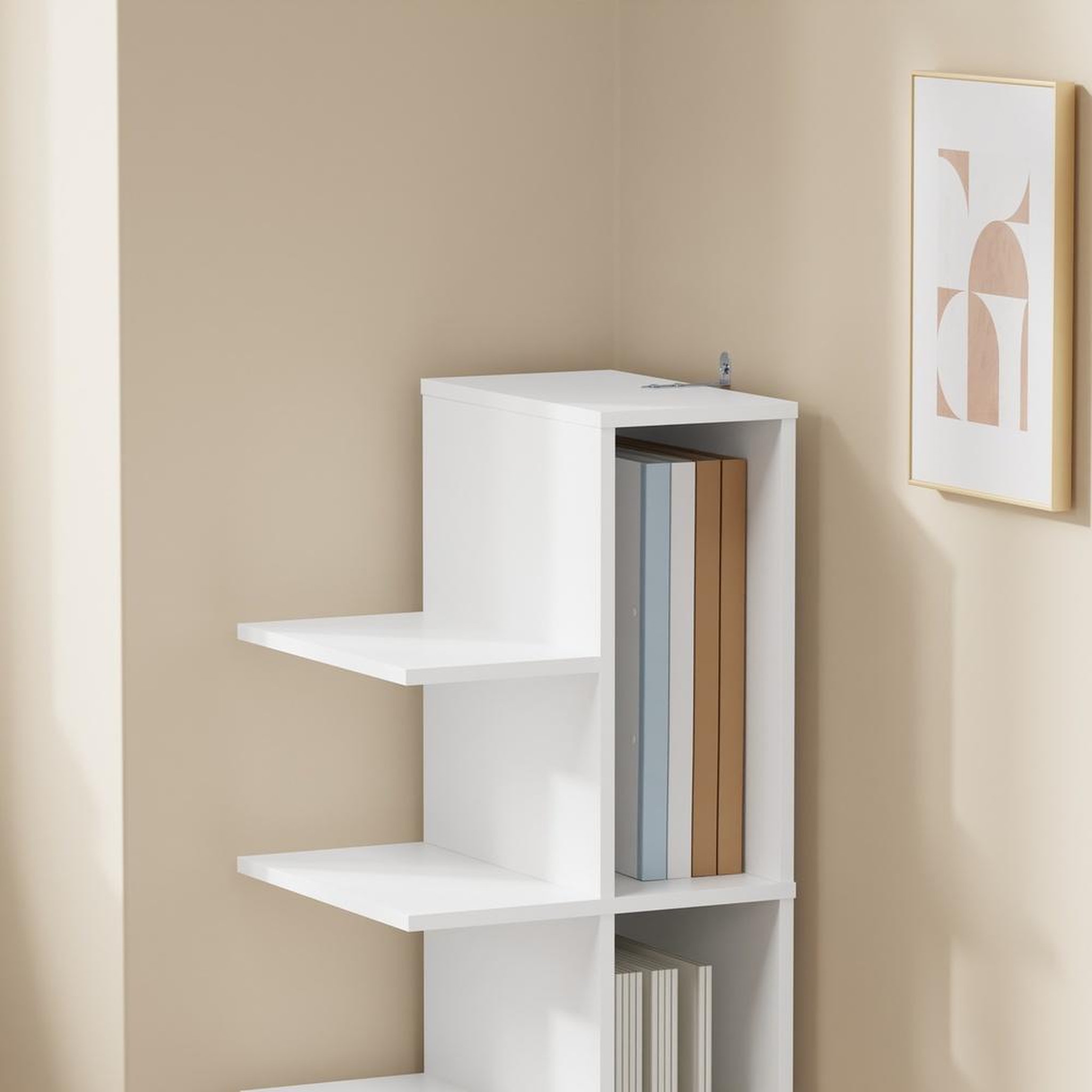 Voir la diapositive 5 : SOBUY Étagère rangement vertical blanc 30x32,5x110,5cm str14-w