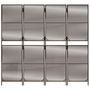 Voir la diapositive 5 : VIDAXL Cloison de separation 4 panneaux marron resine tressee
