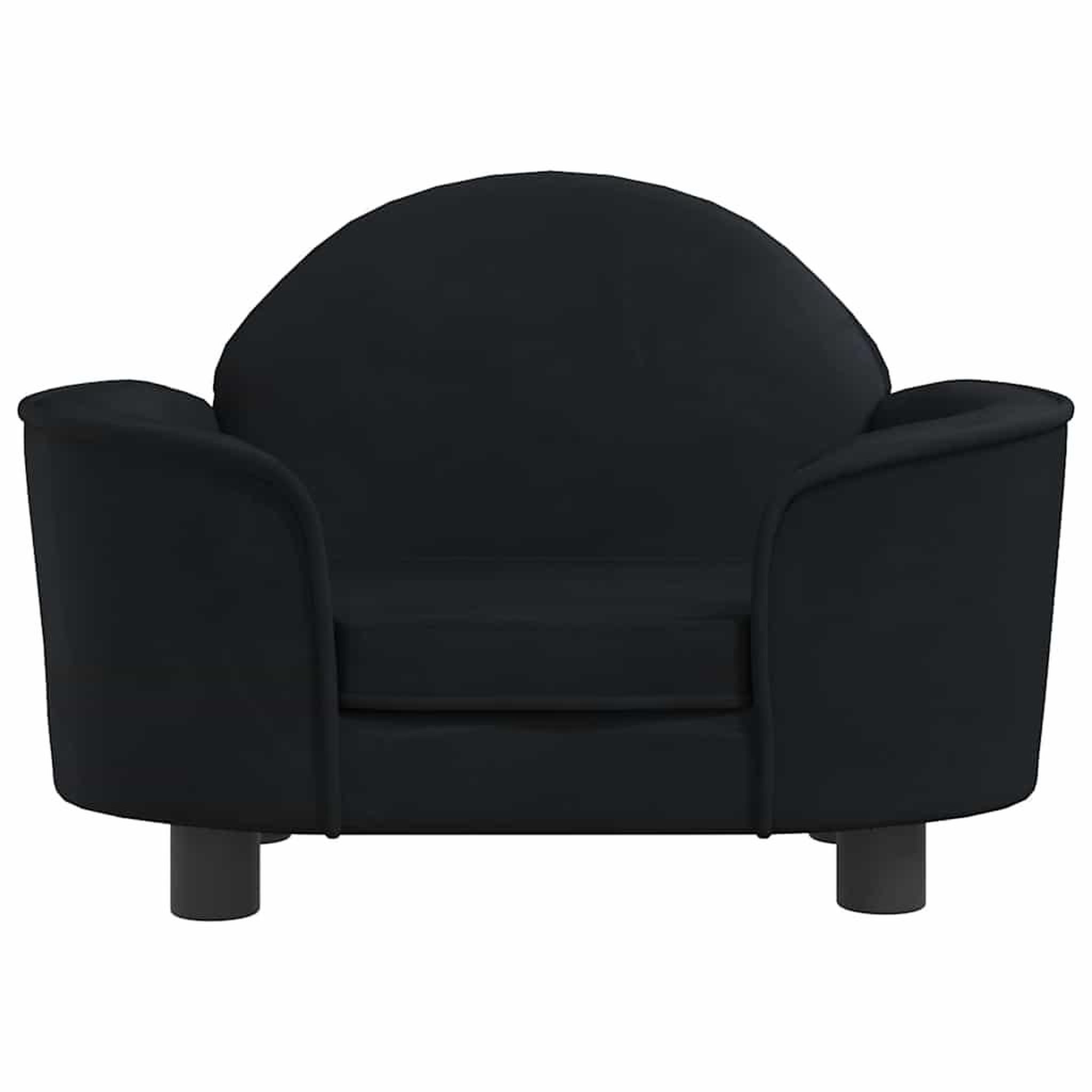 Voir la diapositive 3 : VIDAXL Lit pour chien noir 66x40x45 cm velours