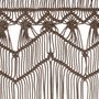 Voir la diapositive 4 : VIDAXL Rideau en macrame Taupe 140x240 cm Coton