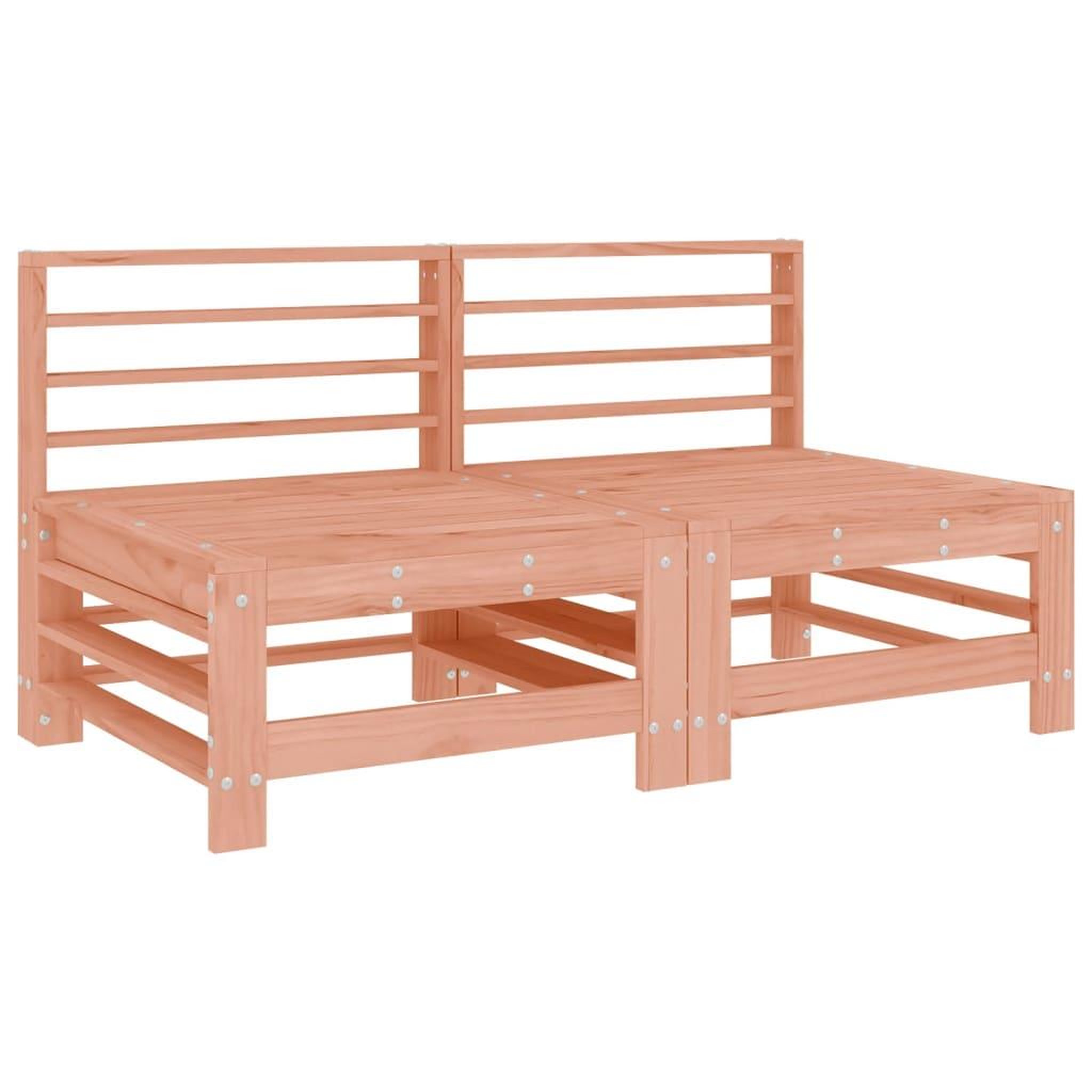 Voir la diapositive 2 : VIDAXL Canapes centraux de jardin 2 pcs bois massif douglas