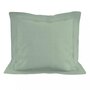 SOLEIL D'OCRE Taie d'oreiller en coton 57 fils 63x63 cm UNI vert d'eau, par Soleil d'ocre