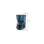 Voir la diapositive 3 : Philips Cafetière filtre série 3000 HD7411/70 bleu