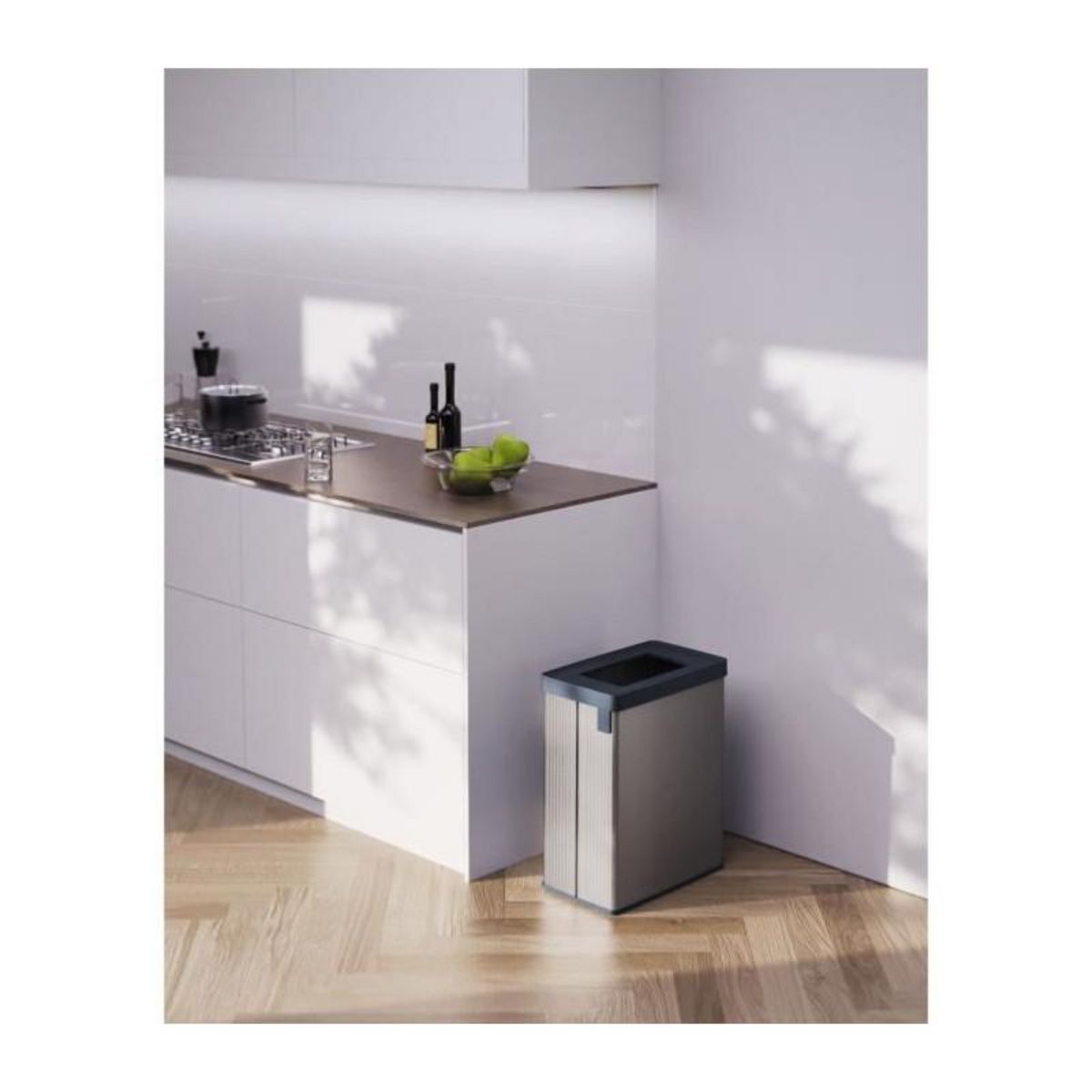 CURVER Poubelle de tri - VERTO - CURVER - 54 L - Rose perle