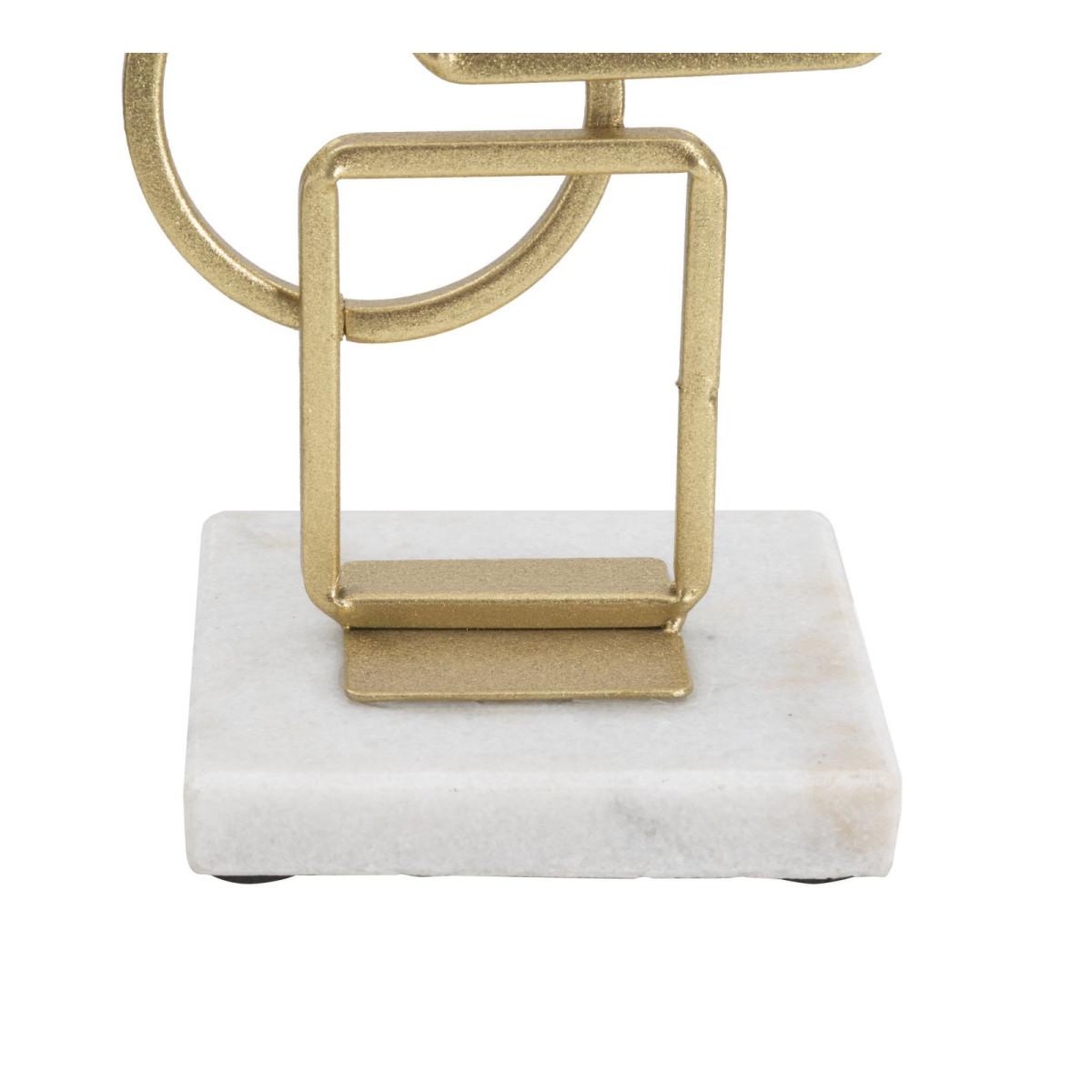 Voir la diapositive 3 : Paris Prix Bougeoir design en métal  marie  31cm or
