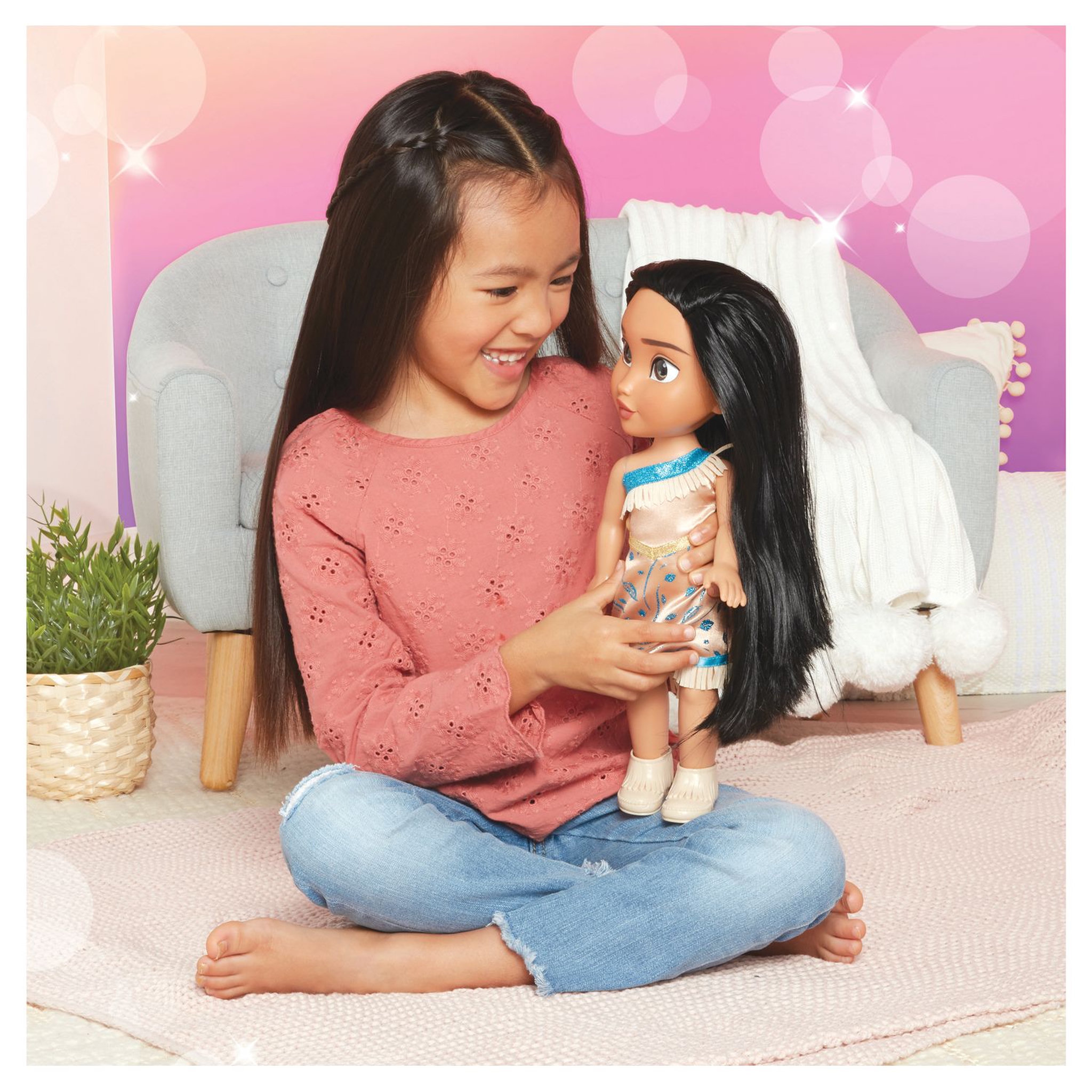 Voir la diapositive 3 : JAKKS PACIFIC Poupée Disney Princesses 38 cm - Pocahontas