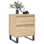 Voir la diapositive 3 : VIDAXL Tables de chevet 2 pcs chene sonoma 40x35x50 cm bois ingenierie