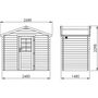 Voir la diapositive 3 : Forest Style Abri de jardin bois - 2,8m² - NICIA 