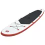 VIDAXL Stand Up Paddle Planche a rame Rouge et blanc
