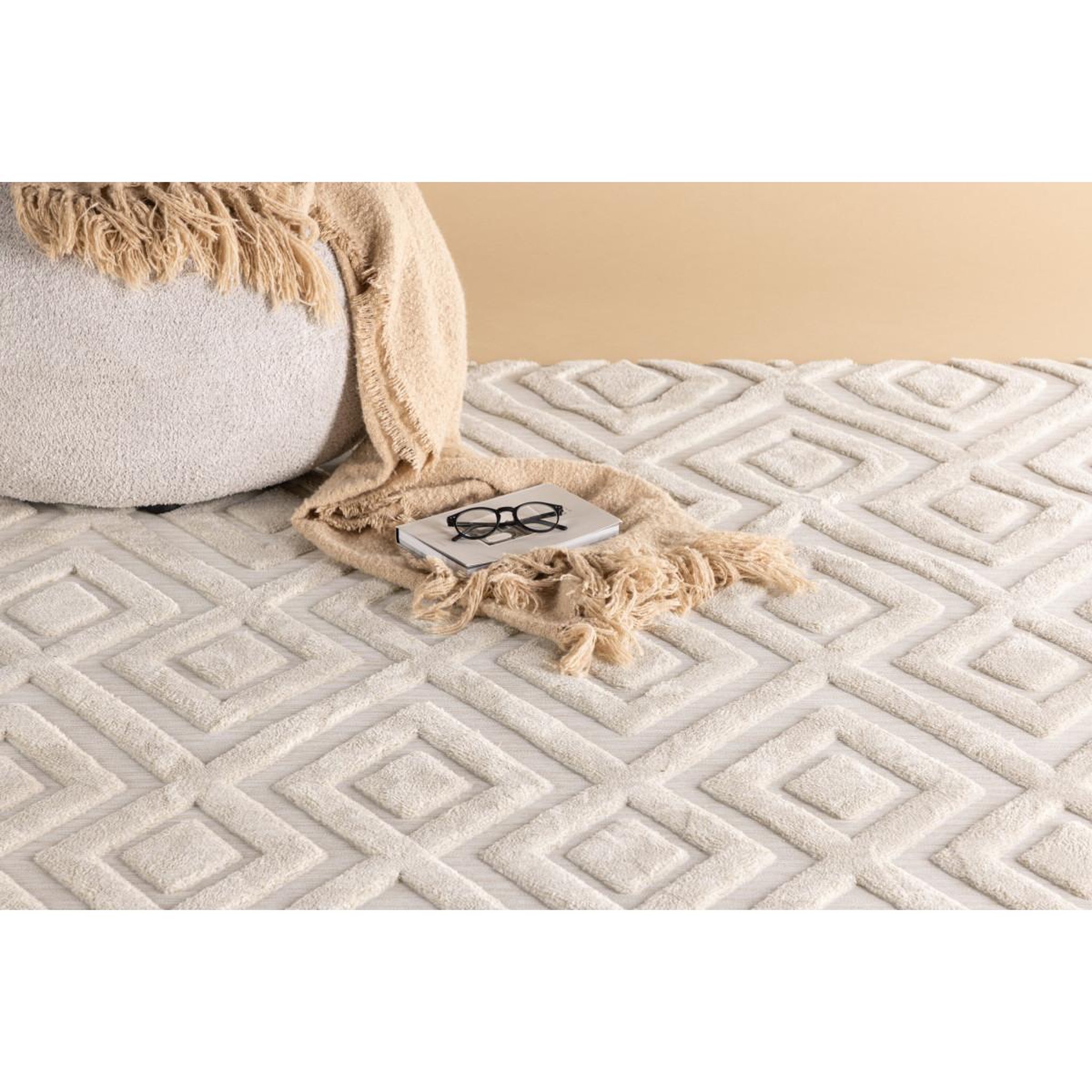 Voir la diapositive 5 : Paris Prix Tapis shaggy déco  pia  160x230cm naturel