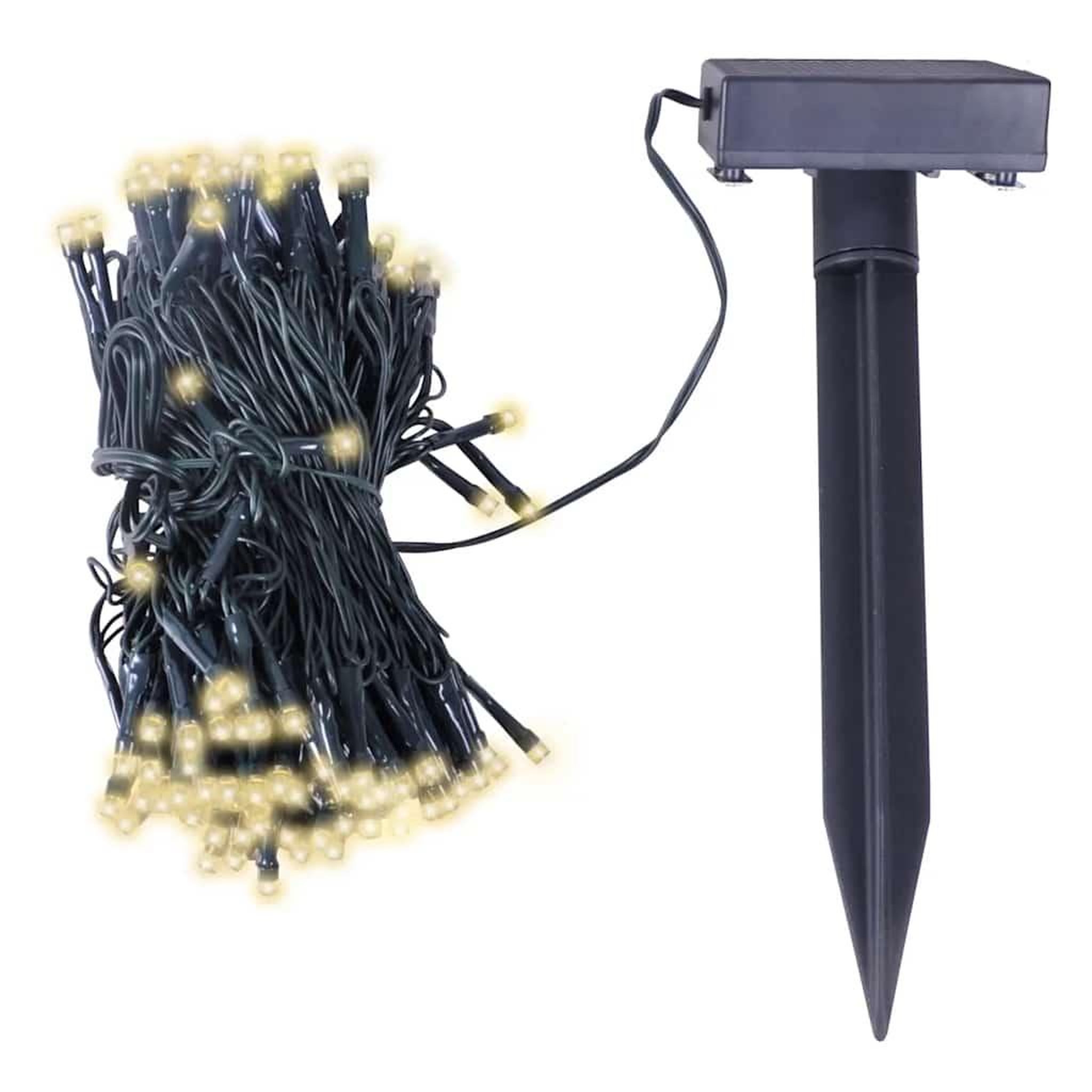 Voir la diapositive 2 : VIDAXL Guirlande lumineuse solaire led blanc chaud decoration de noël