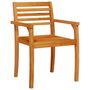 Voir la diapositive 4 : VIDAXL Chaises de jardin lot de 8 59x55x85 bois massif d'acacia