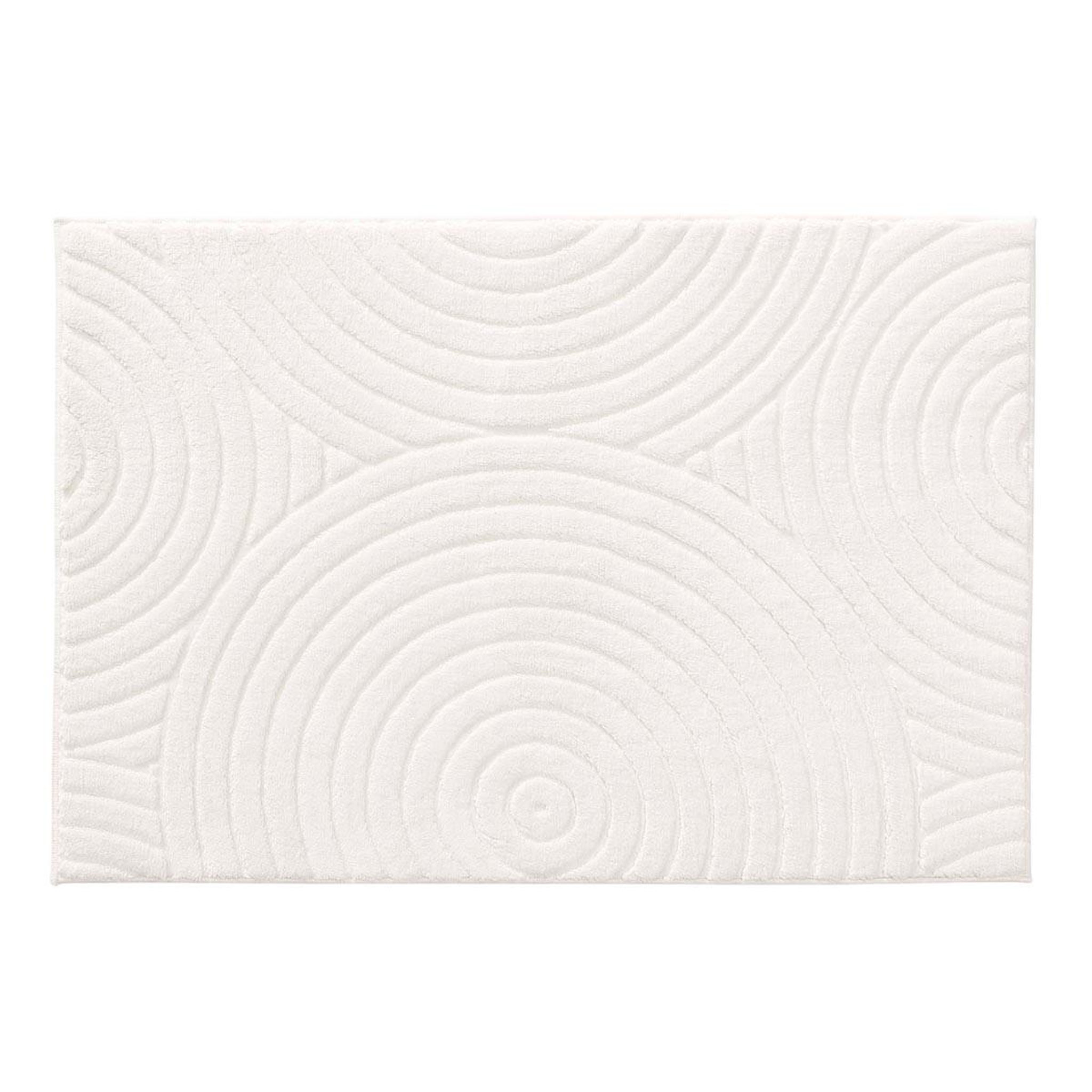 Douceur d'Intérieur Tapis déco relief  lazio  60x90cm naturel