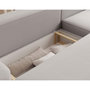 Voir la diapositive 3 : BEST MOBILIER Sam - canapé d'angle droit 4 places convertible avec coffre en tissu