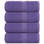Voir la diapositive 1 : VIDAXL Serviettes de visage 4 pcs violet 30x30 cm 360 g m² 100% coton