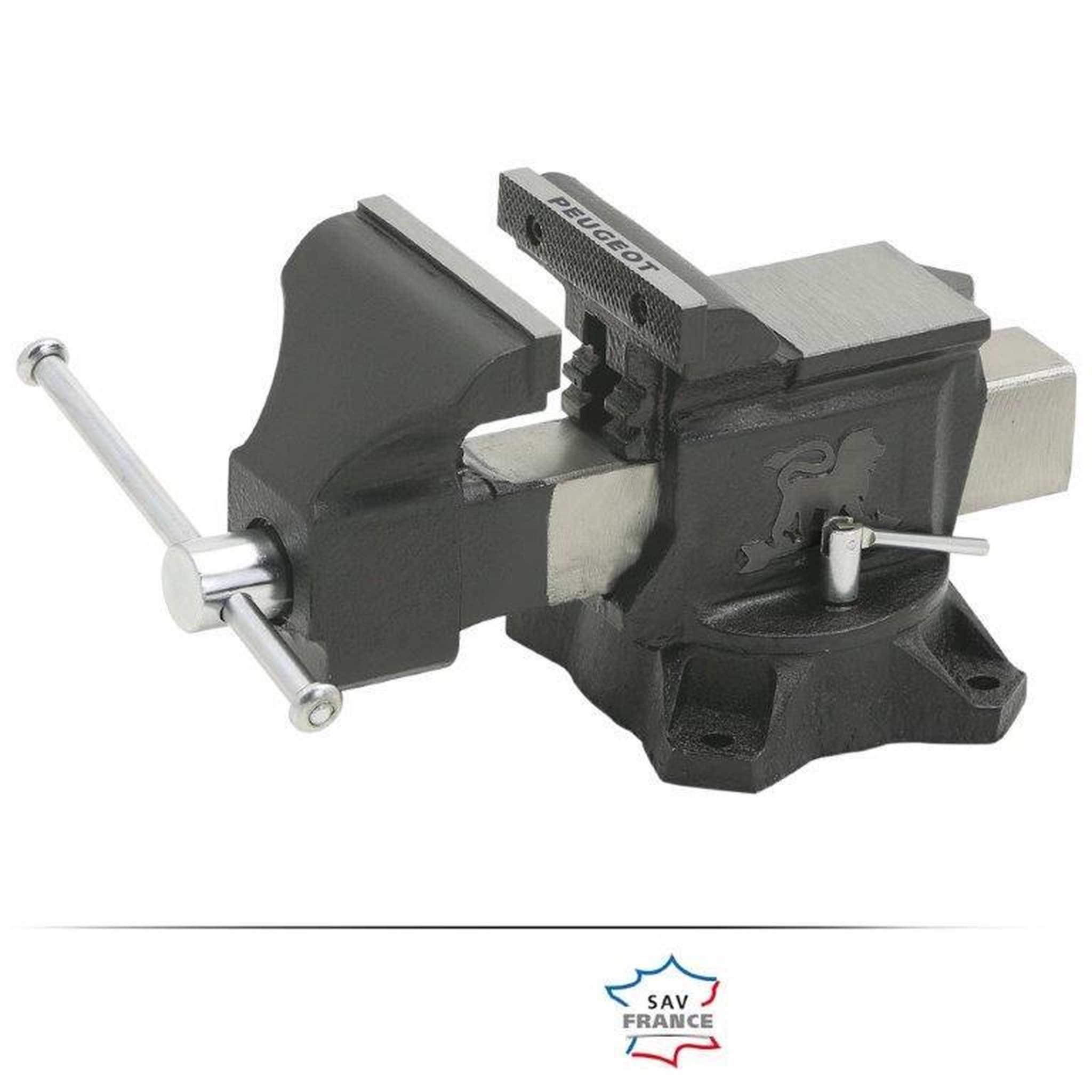 Peugeot Étau en fonte sur base tournante PEUGEOT, 125 mm