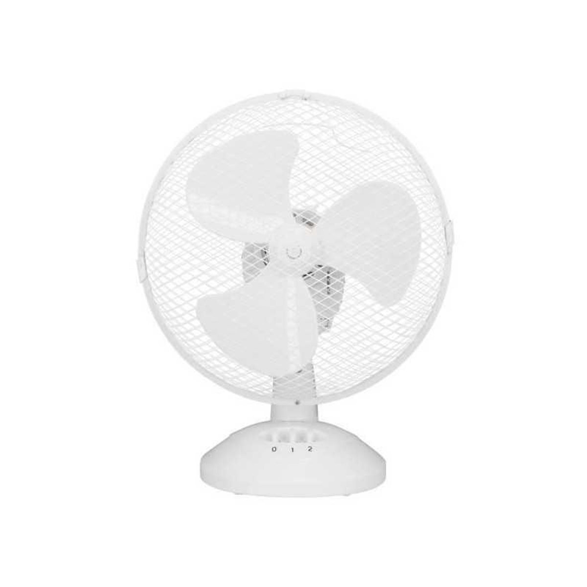 OCEANIC Ventilateur de table OCEANIC - 30W - Diametre 23 cm - 2 vitesses - Oscillant - Blanc