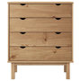 Voir la diapositive 3 : VIDAXL Commode OTTA 76,5x39,5x90 cm Bois de pin massif