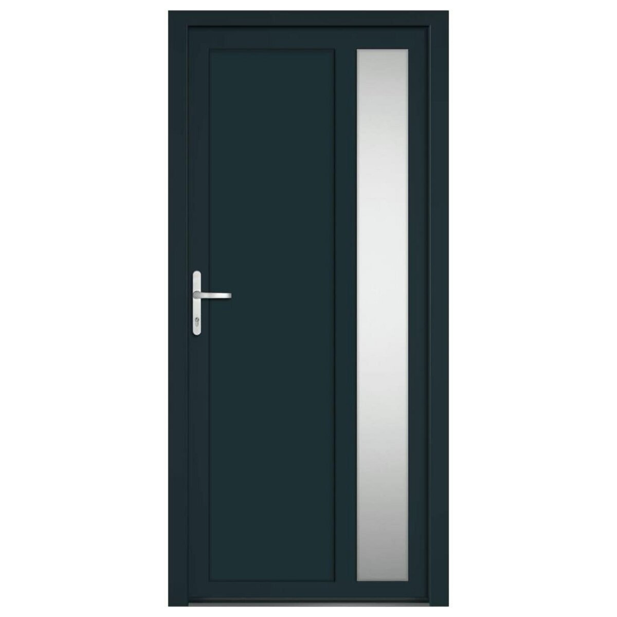 VIDAXL Porte d'entree anthracite 98x208 cm PVC