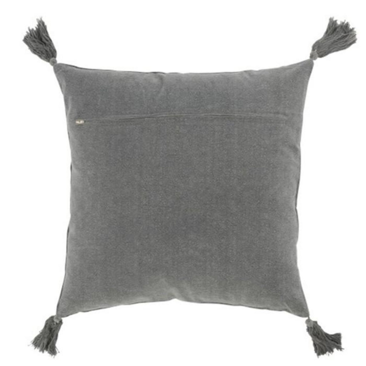 Paris Prix Coussin Déco Déhoussable  Flok  45x45cm Gris