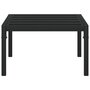 VIDAXL Table basse de jardin noir 60x60x35 cm acier