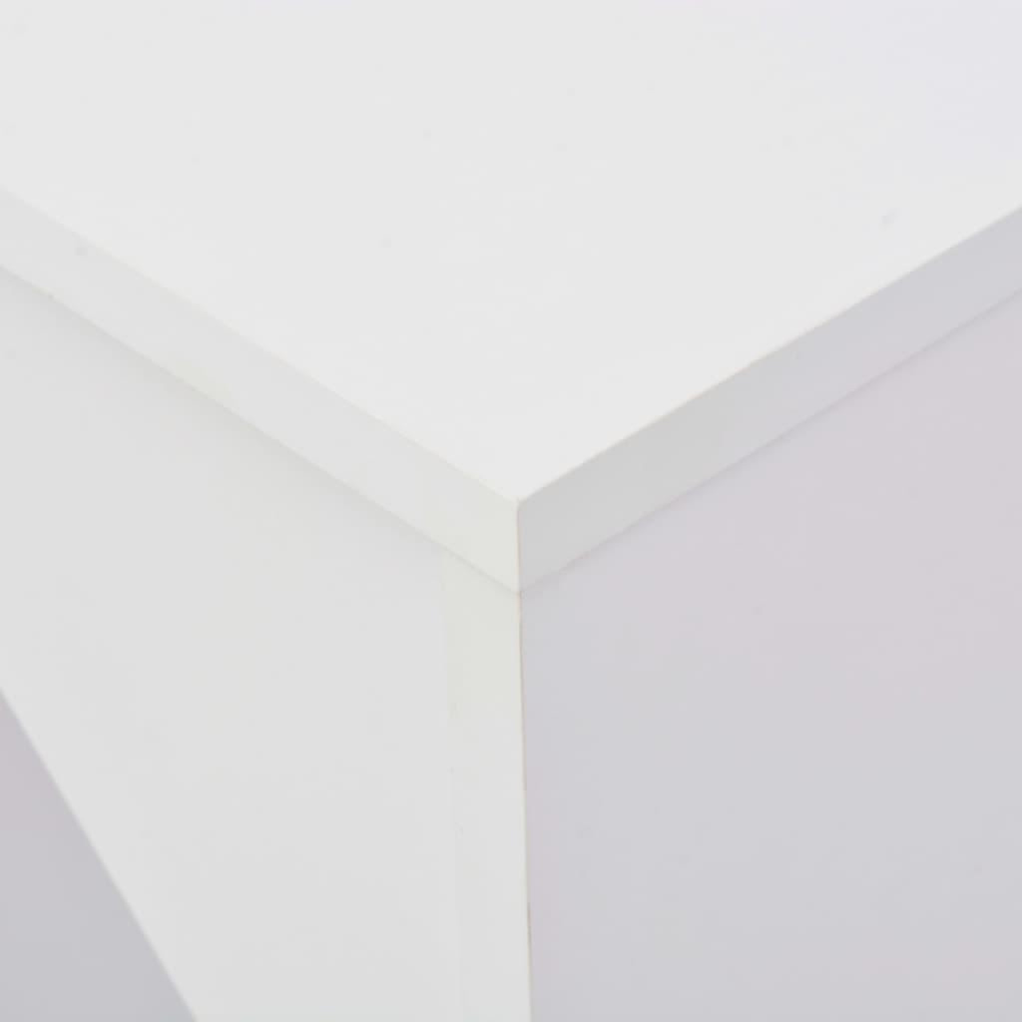 Voir la diapositive 5 : VIDAXL Table de bar avec tablette amovible Blanc 138x39x110 cm