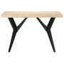 Voir la diapositive 2 : VIDAXL Table a manger 120x60x76 cm Bois de manguier massif