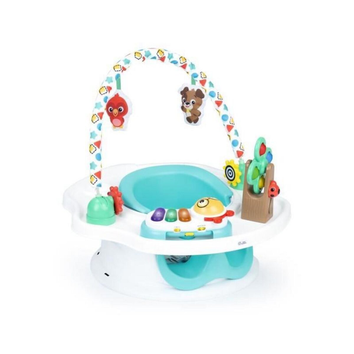 BABY EINSTEIN BABY EINSTEIN Siege SuperSeat 3 en 1, Siege d'activités - Réhausseur de table avec arche de jeu avec jouets interactifs