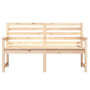Voir la diapositive 4 : VIDAXL Banc de jardin 159,5x48x91,5 cm bois massif de pin