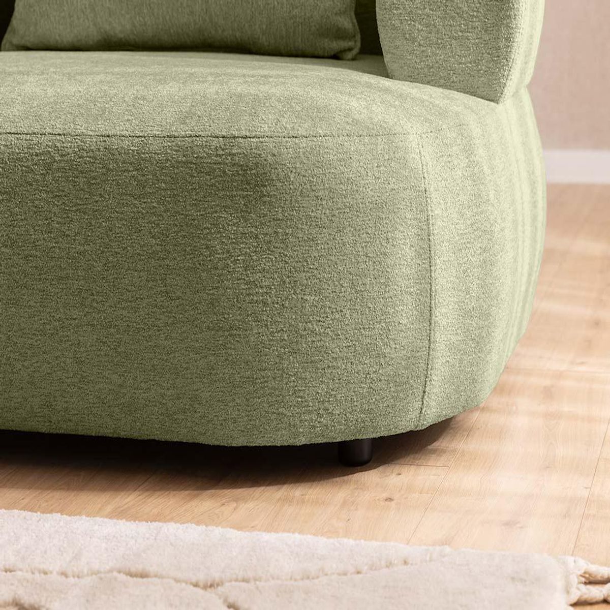 LISA DESIGN Angela - canapé d'angle gauche 4 places en velours texturé