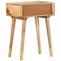 Voir la diapositive 4 : VIDAXL Table de chevet 43 x 30 x 58 cm Bois de manguier massif