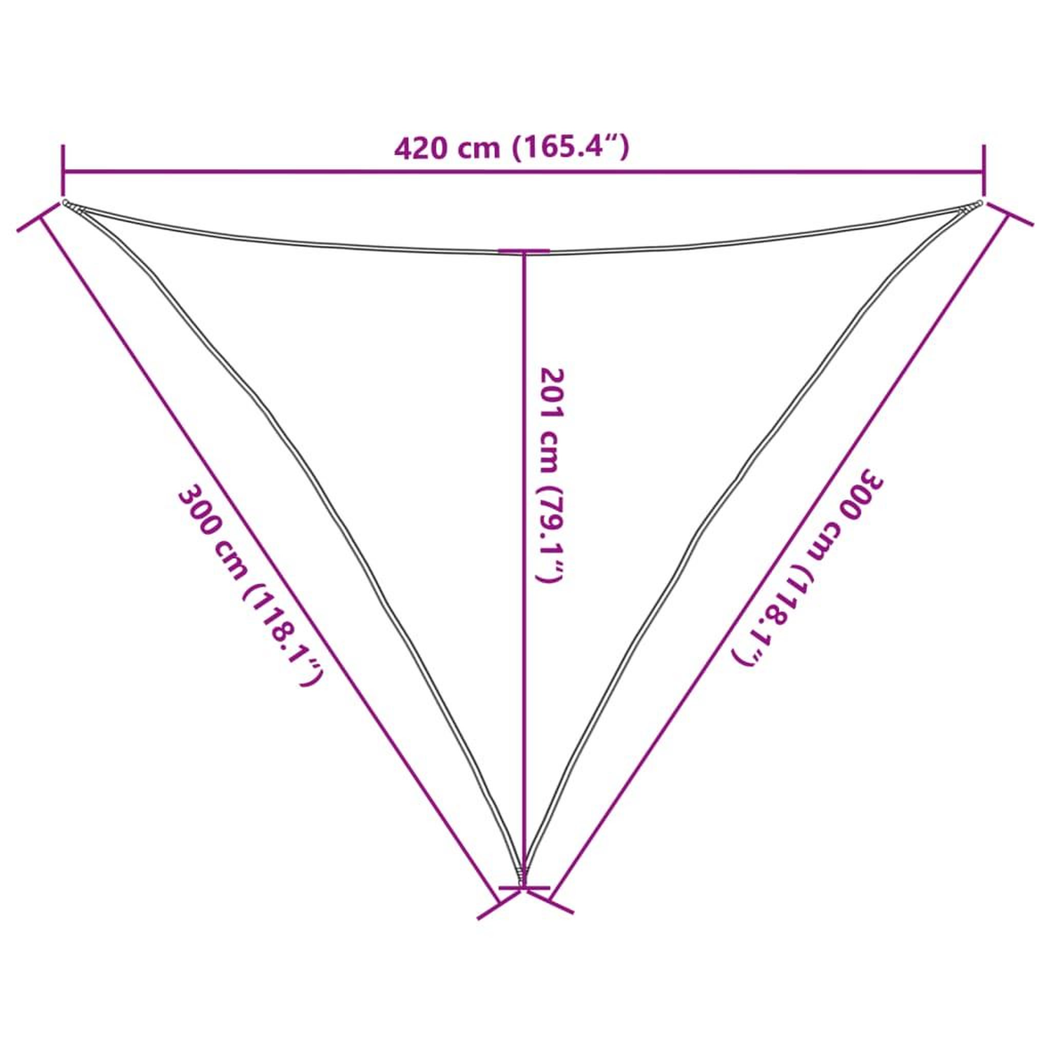 Voir la diapositive 6 : VIDAXL Voile d'ombrage 160 g/m^2 Blanc 3x3x4,2 m PEHD