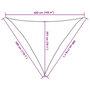 Voir la diapositive 6 : VIDAXL Voile d'ombrage 160 g/m^2 Blanc 3x3x4,2 m PEHD