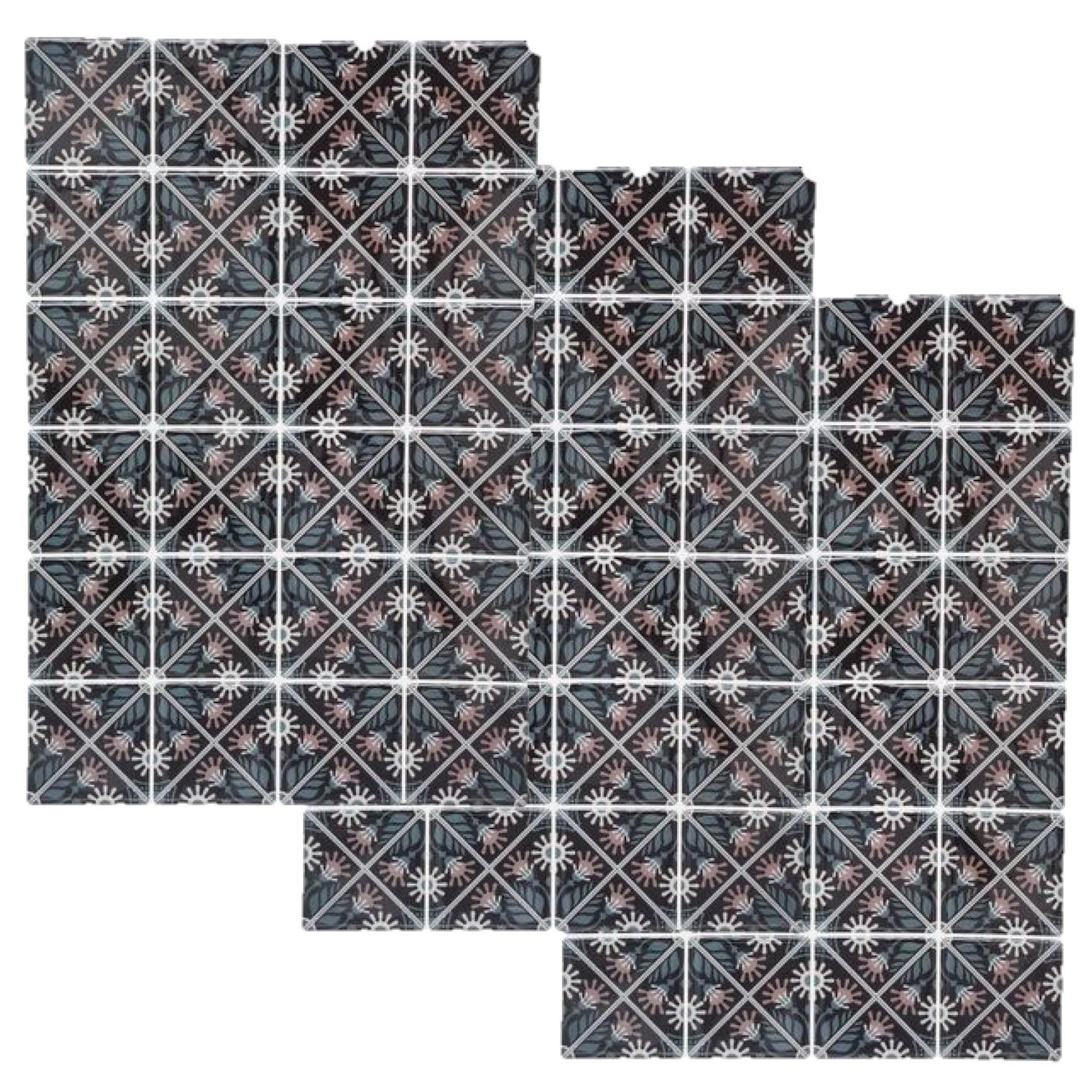 Voir la diapositive 1 : TOILINUX Lot de 3 x 2 stickers mosaic