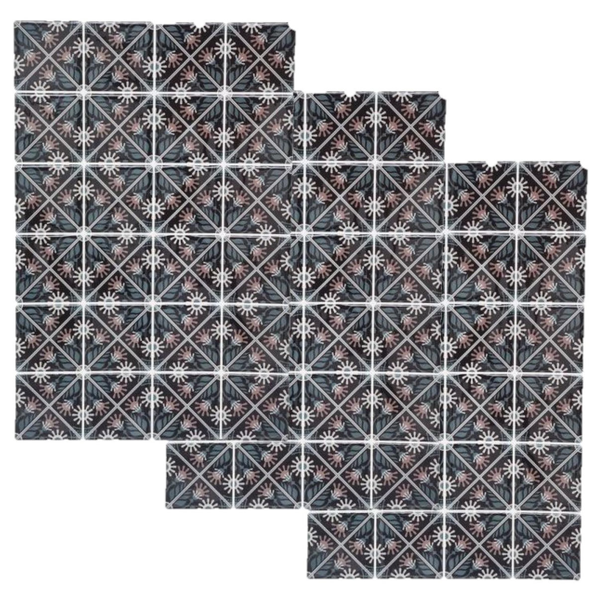 TOILINUX Lot de 3 x 2 stickers Mosaic