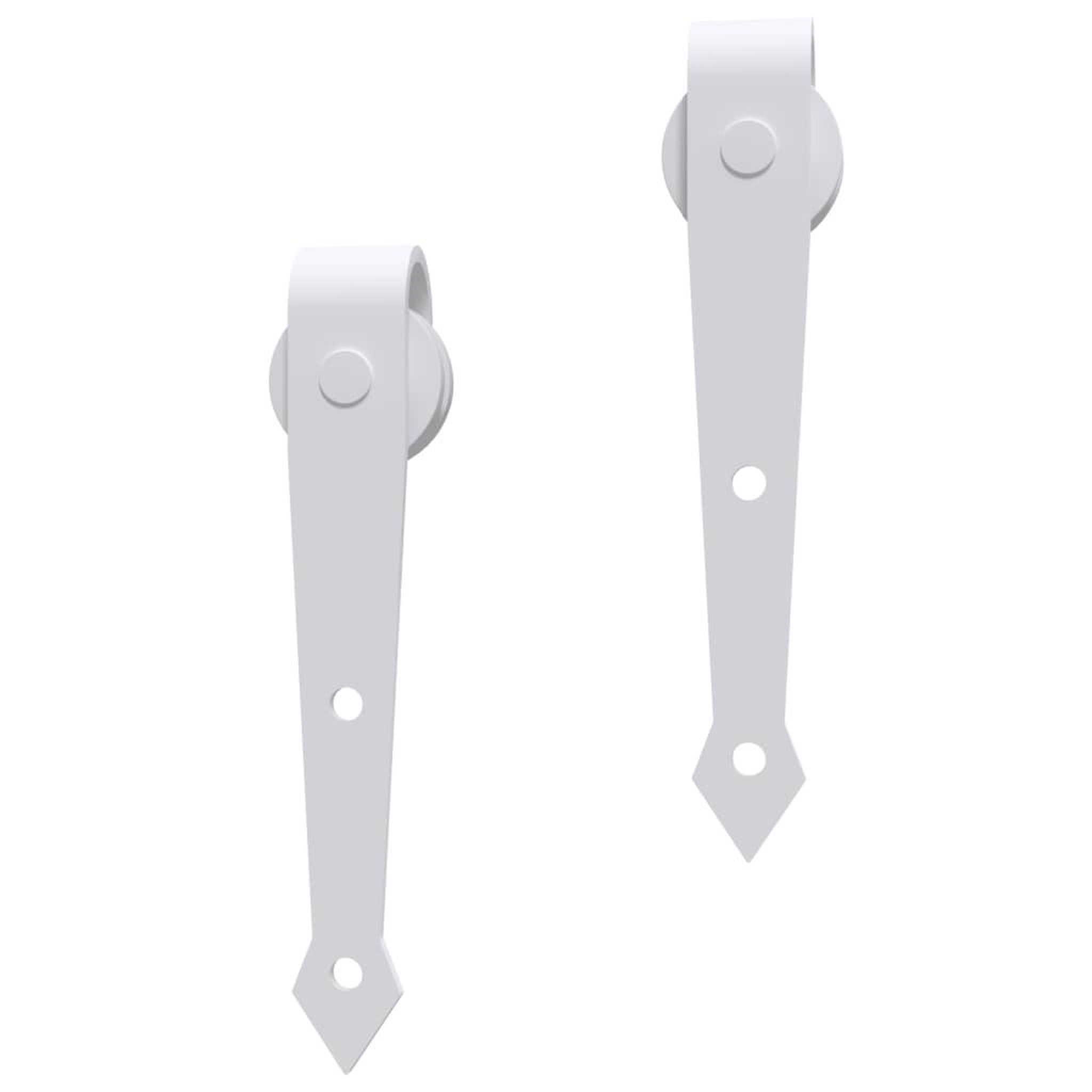 Voir la diapositive 5 : VIDAXL Kit de quincaillerie de porte coulissante 200 cm Acier Blanc