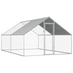 VIDAXL Poulailler d'exterieur 2,75 x 4 x 1,92 m Acier galvanise