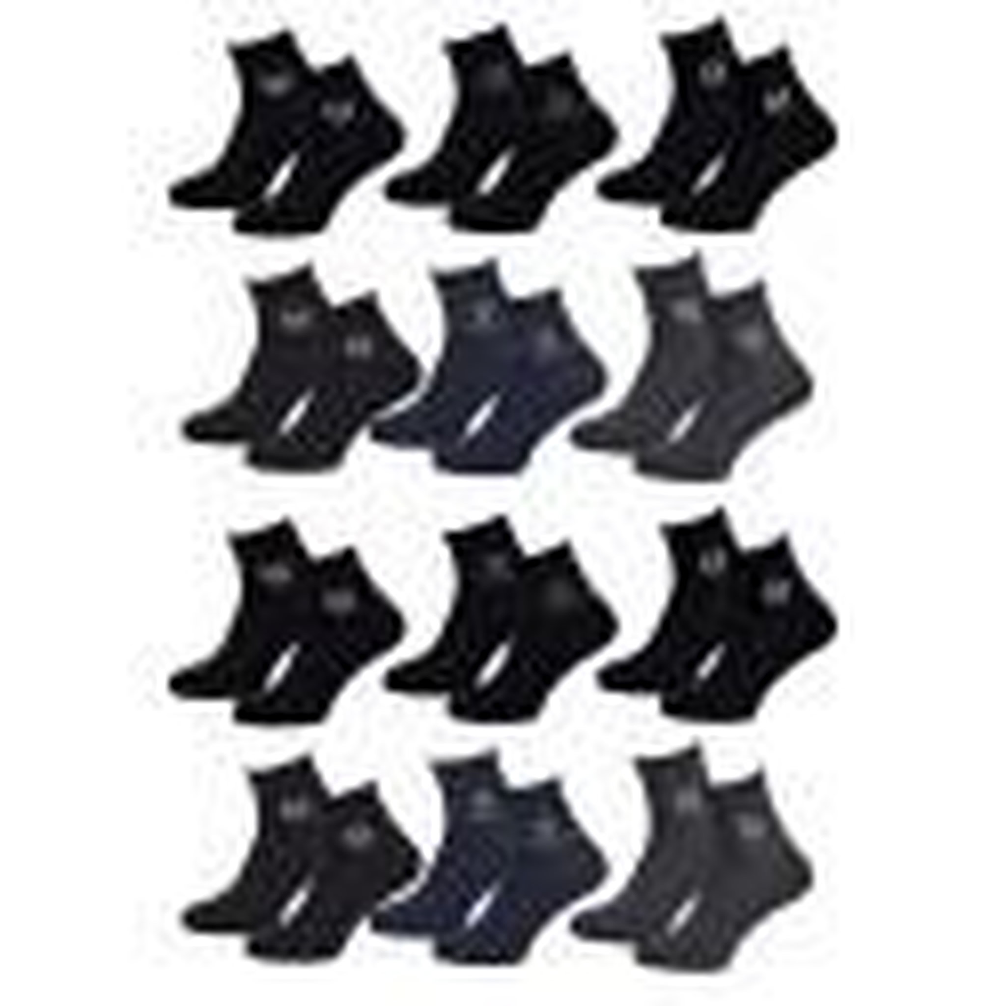 SERGIO TACCHINI Chaussettes Homme VILLE SERGIO TACCHINI Lot de 12 QUARTER. Coloris disponibles : Multicolore