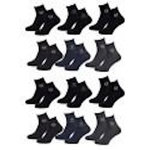SERGIO TACCHINI Chaussettes Homme VILLE SERGIO TACCHINI Lot de 12 QUARTER. Coloris disponibles : Multicolore