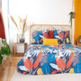 Voir la diapositive 2 : Home collection Parure housse de couette 100% satin coton 70fils parade