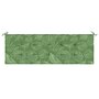 Voir la diapositive 4 : VIDAXL Coussin de banc de jardin motif de feuilles 150x50x3 cm