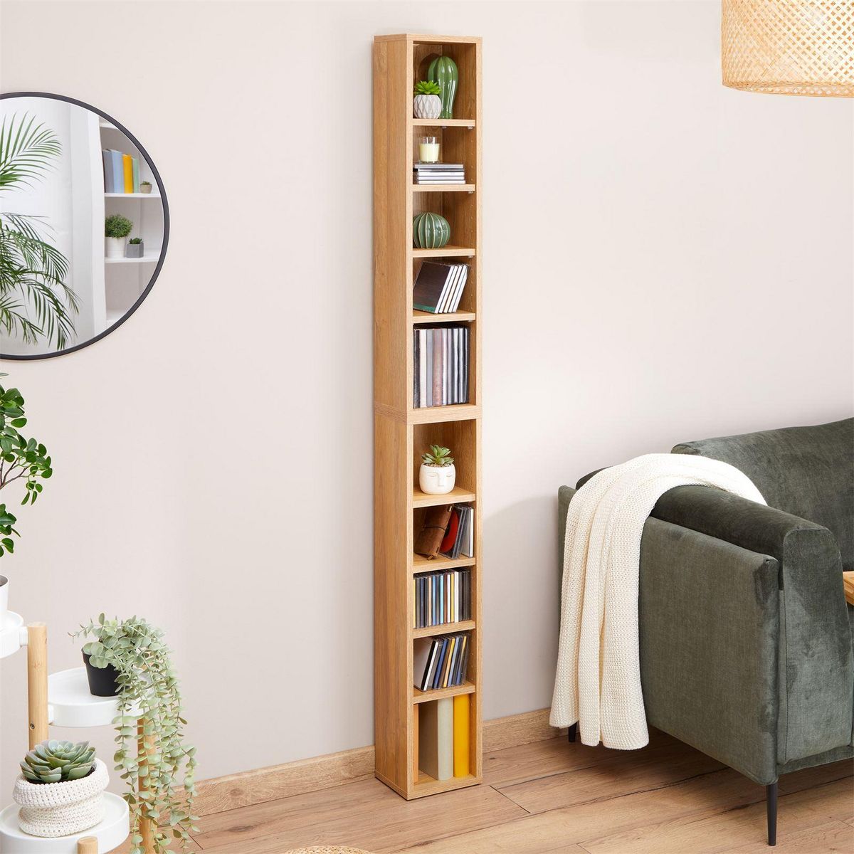 IDIMEX Etagères modulables MUSIQUE pour CD et DVD, en mélaminé