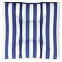 Voir la diapositive 2 : VIDAXL Coussin de palette rayures bleues et blanches 70x70x12 cm tissu