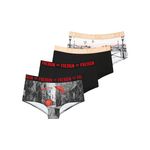 FREEGUN Lot de 4 Shortys fille Miss Freegun. Coloris disponibles : Gris