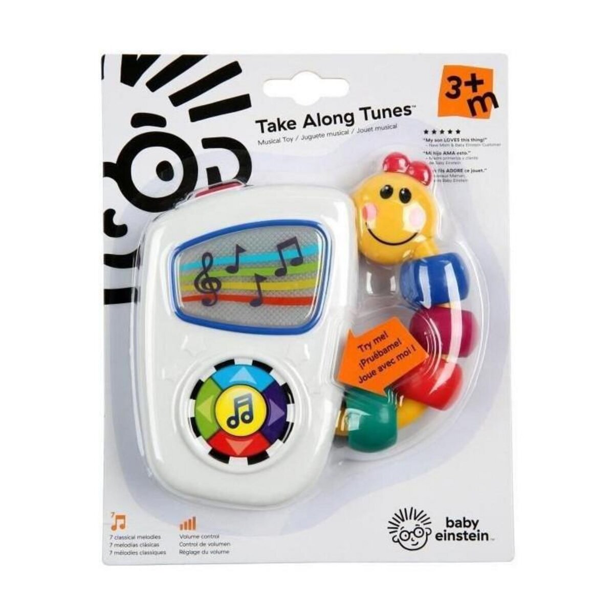 BABY EINSTEIN BABY EINSTEIN Boite a musique portable Take Along TunesTM - Multi Coloris