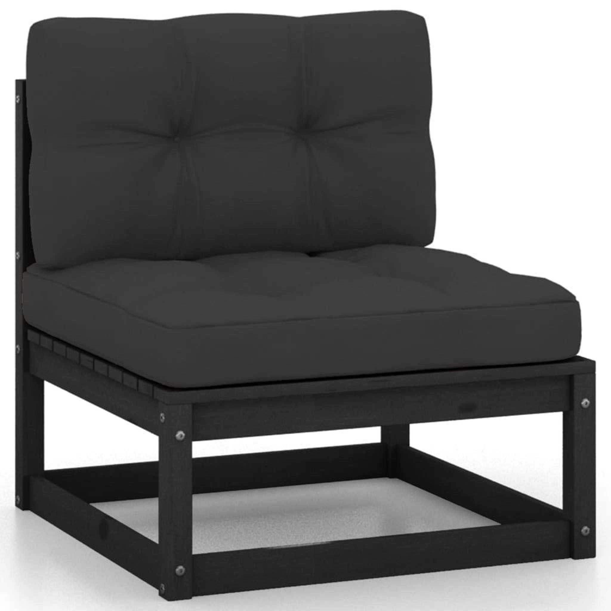 Voir la diapositive 5 : VIDAXL Salon de jardin 8 pcs avec coussins Bois de pin massif
